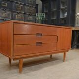 Small vintage teak low cabinet 1960