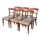 6 chaises en acajou