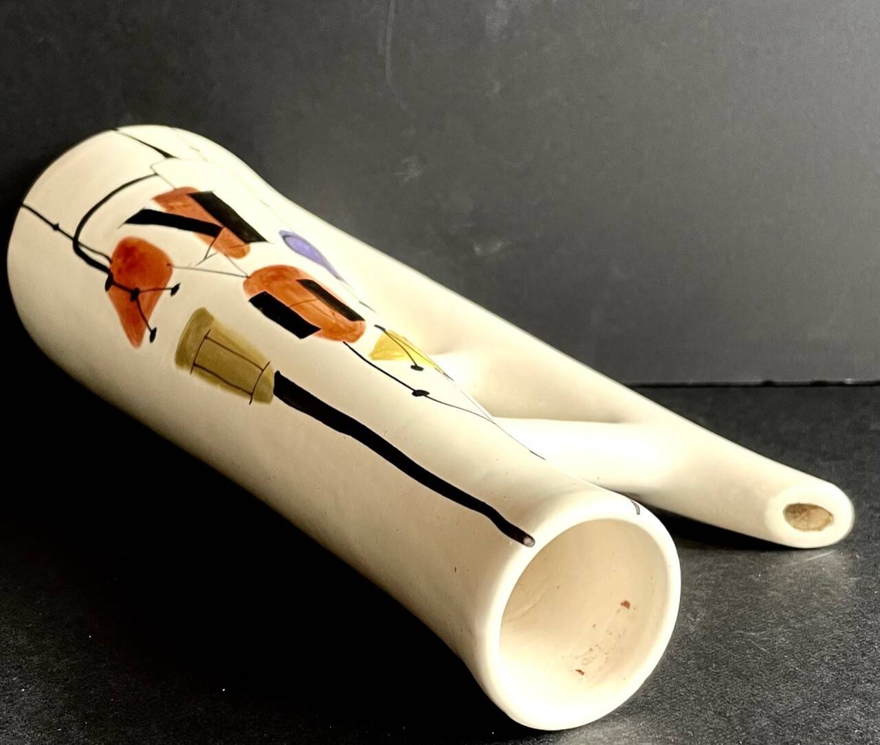 Earthenware “whiskey” bottle by Roger Capron Vallauris