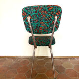 Chaise vintage upcyclée - rainbow tree vert