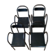 Set of 4 industrial chairs with armrests