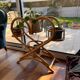 Vintage rattan plant stand – 1970s