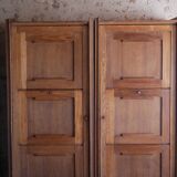 Pair of twin secretary cabinets