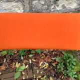 Framar folding chairs orange felt 1970
