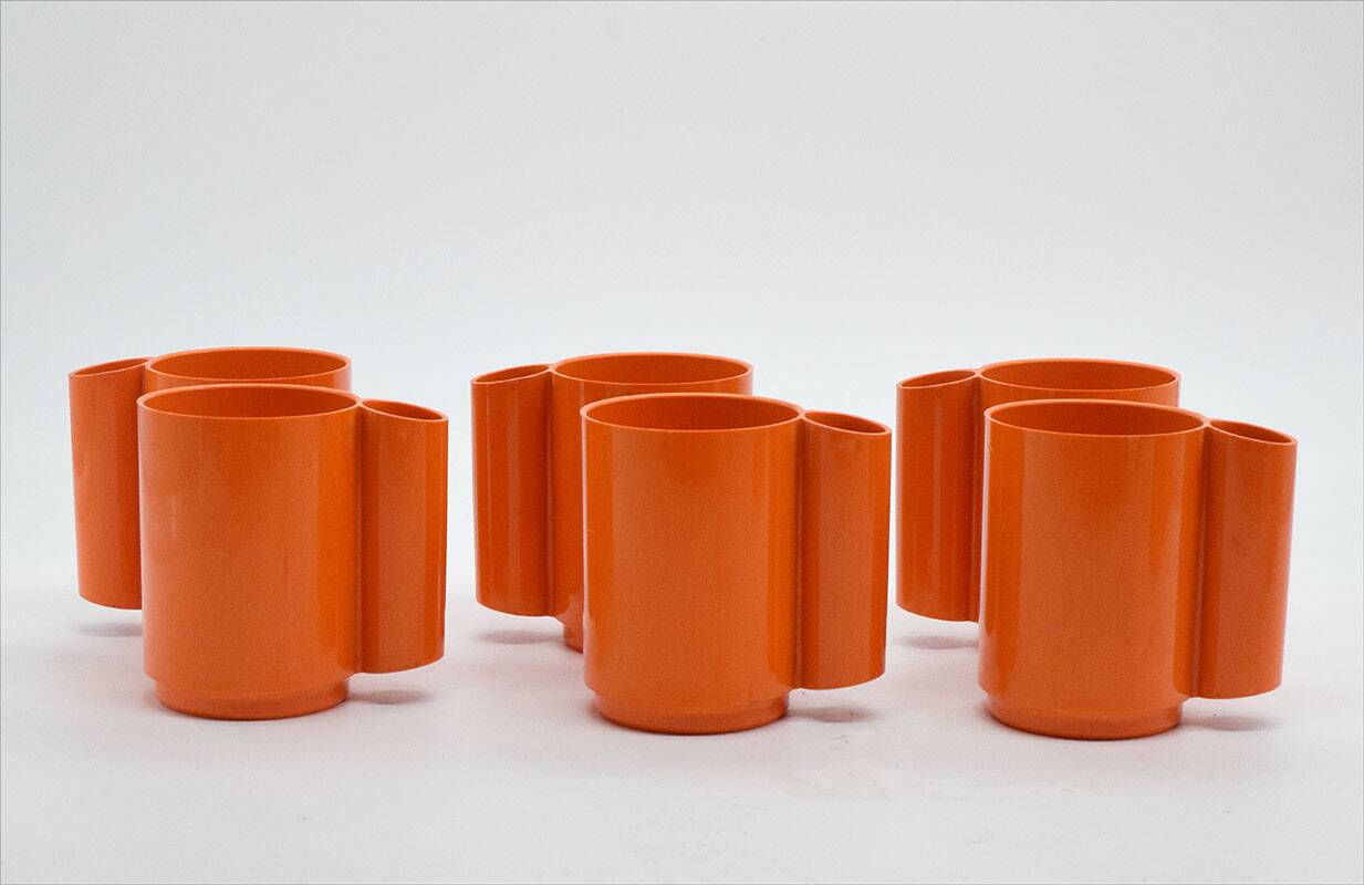 Jean Pierre Vitrac plastic drinking set, France, 1970s