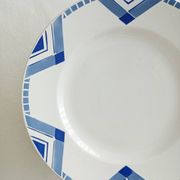 Mounted plate, compote dish Moulin des loups Pax