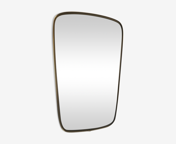 Miroir vintage 1960 rétroviseur 57 x 36 cm