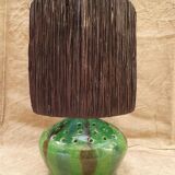 Glazed terracotta lamp