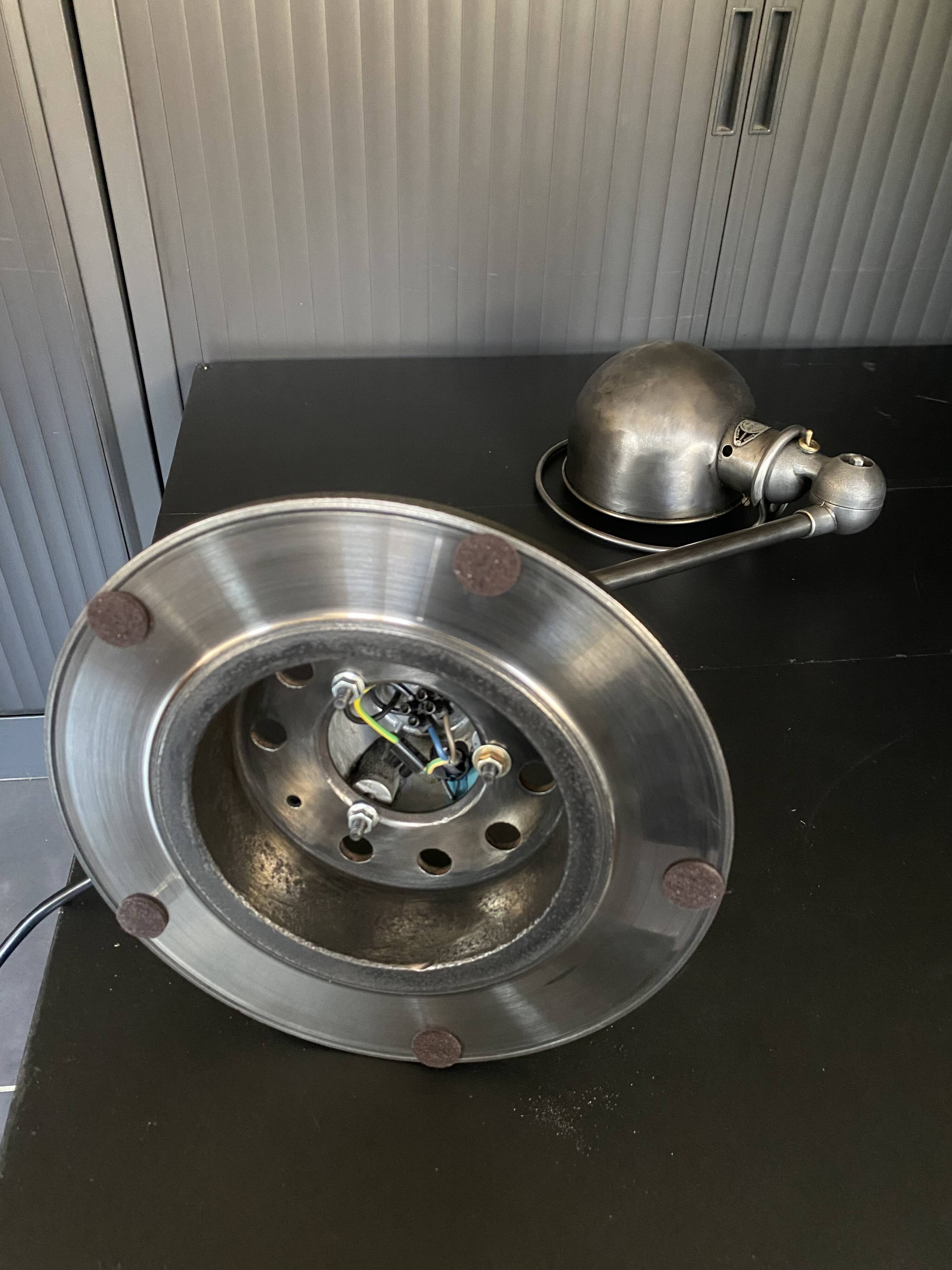 Lampe jieldé 1 bras patine graphite industriel vintage