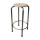 High metal and wood stool