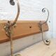 Coat holder 4 brass patères 19th