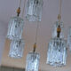 Modernist Crystal hanging 7 Fires, Germany 60s