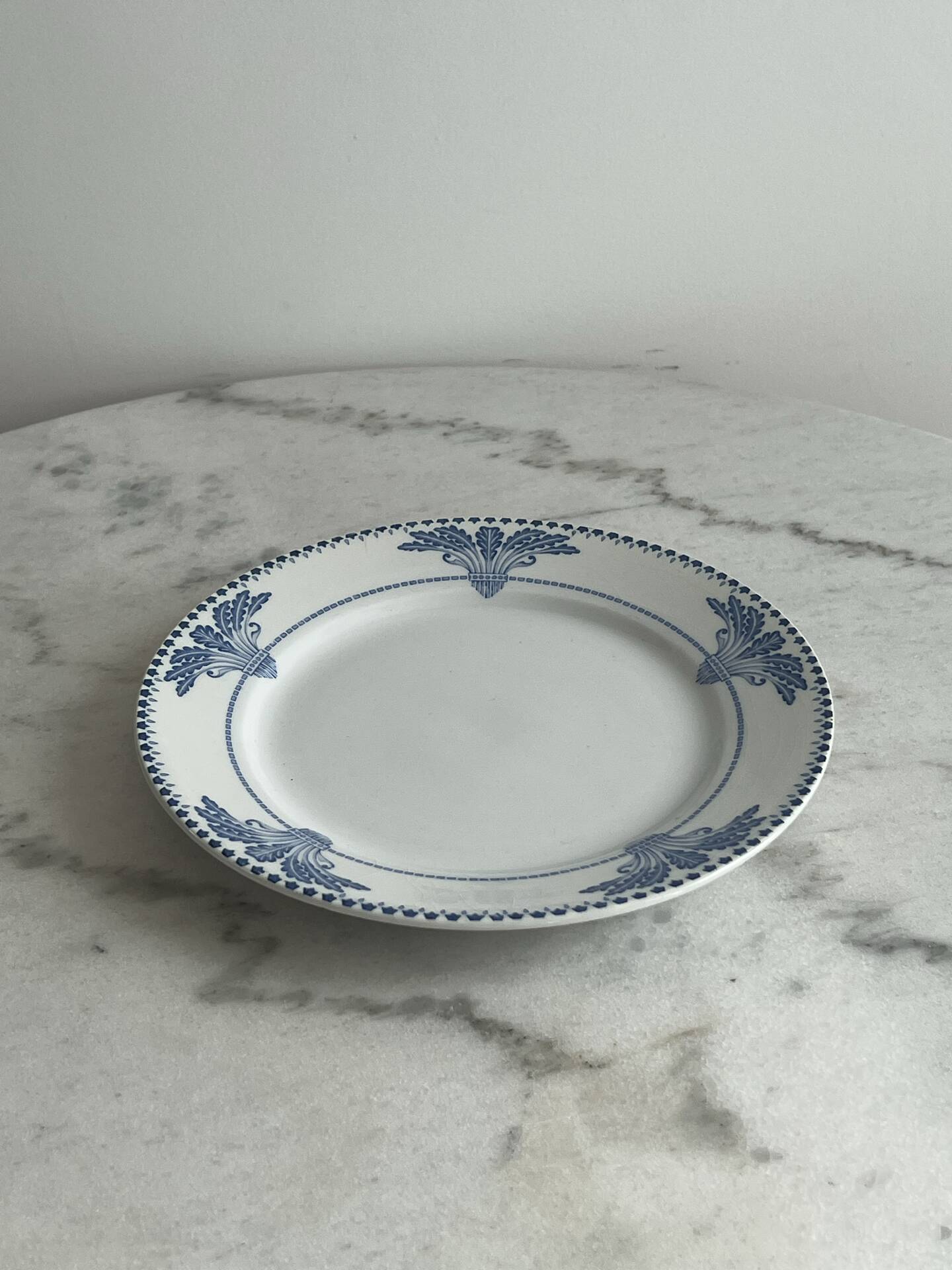 Dessert plate Windsor service Creil and Montereau 20.5