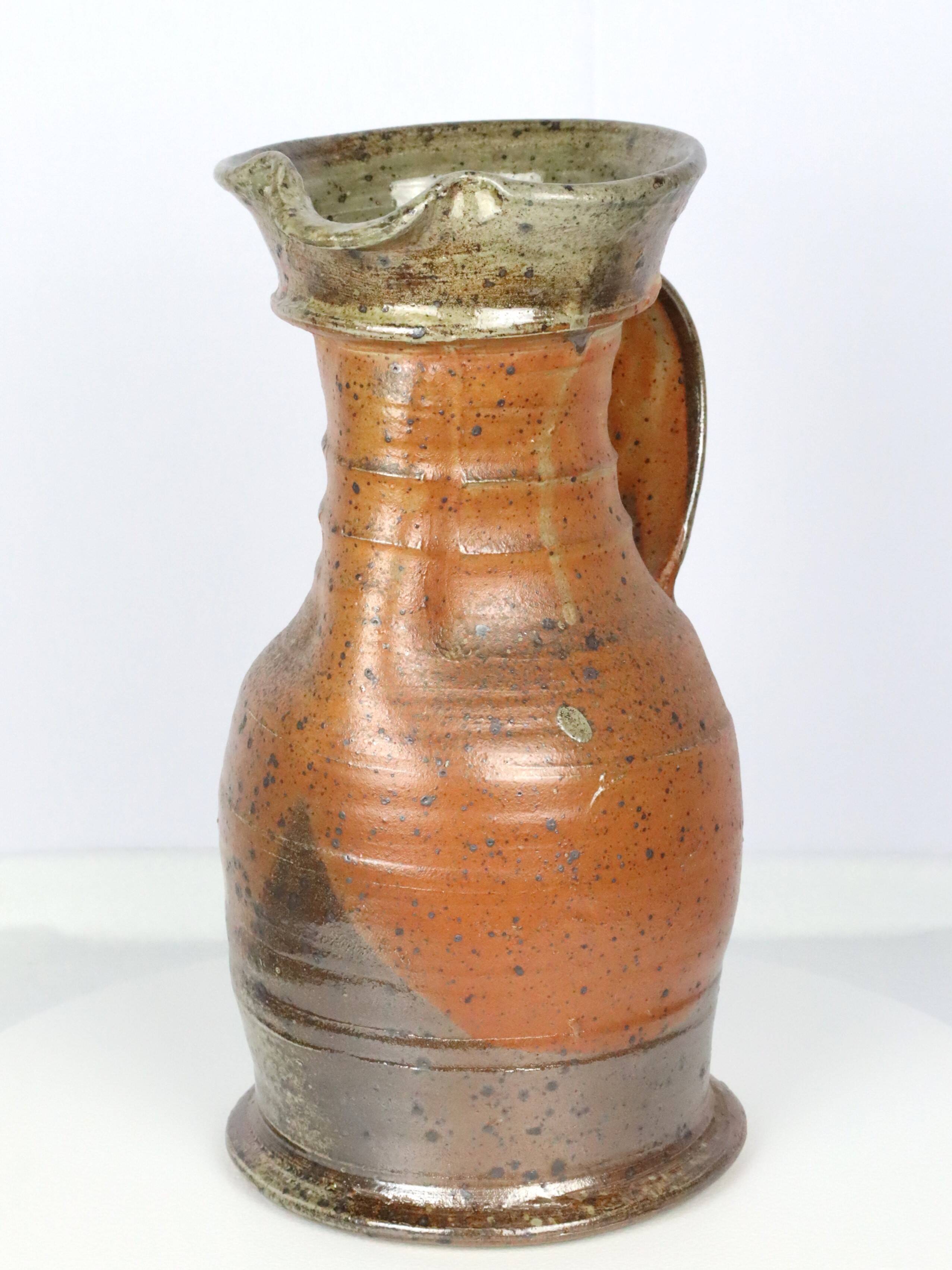 Stoneware pitcher vase by Pedley La Borne 1970