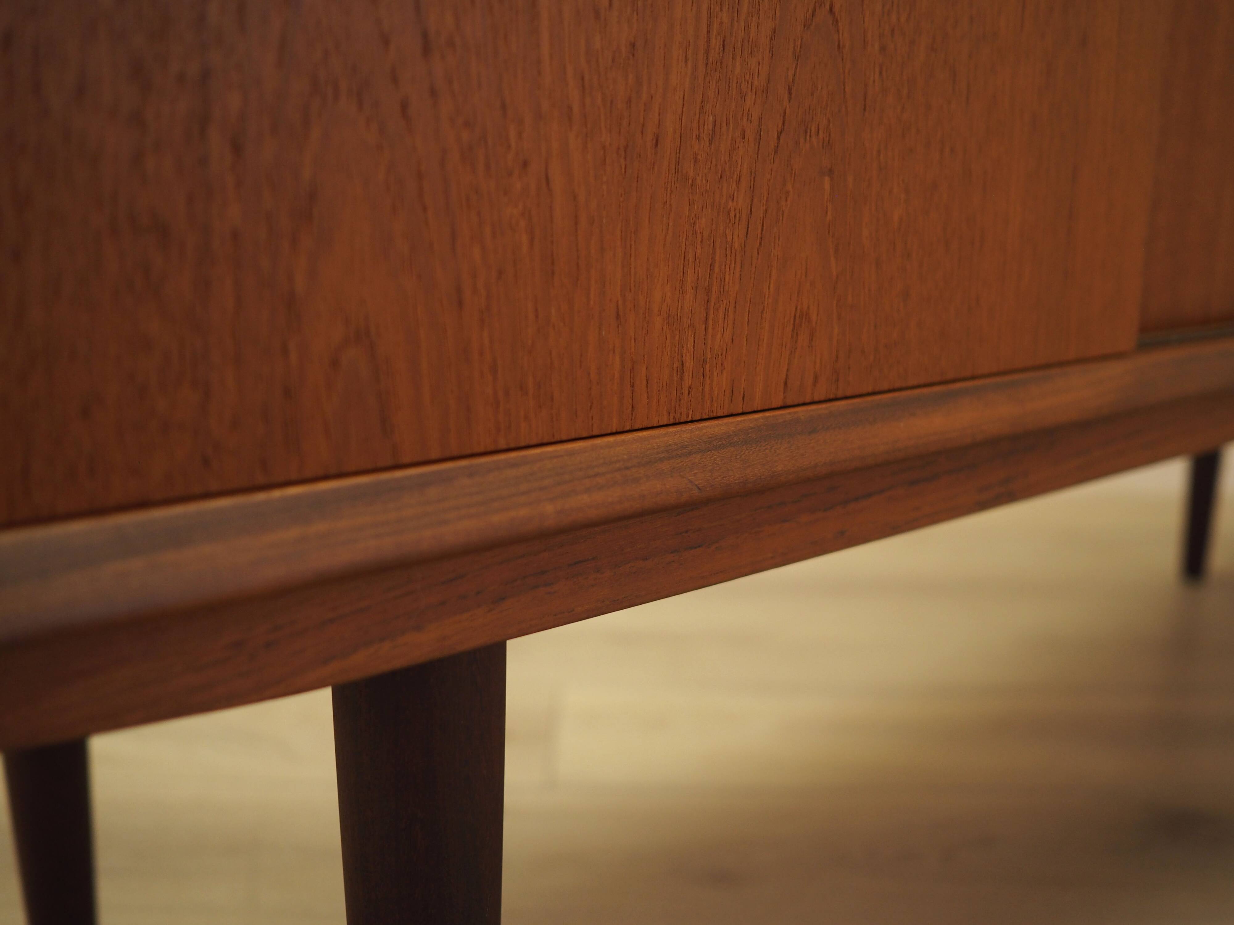 Teak highboard with bar section, Denmark, 1960s