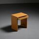 Rare stool in particle board by Max Bill, Ulm, circa 1962.