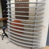 Massive beech library and aluminium mount around 1980