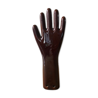 Five ceramic hands