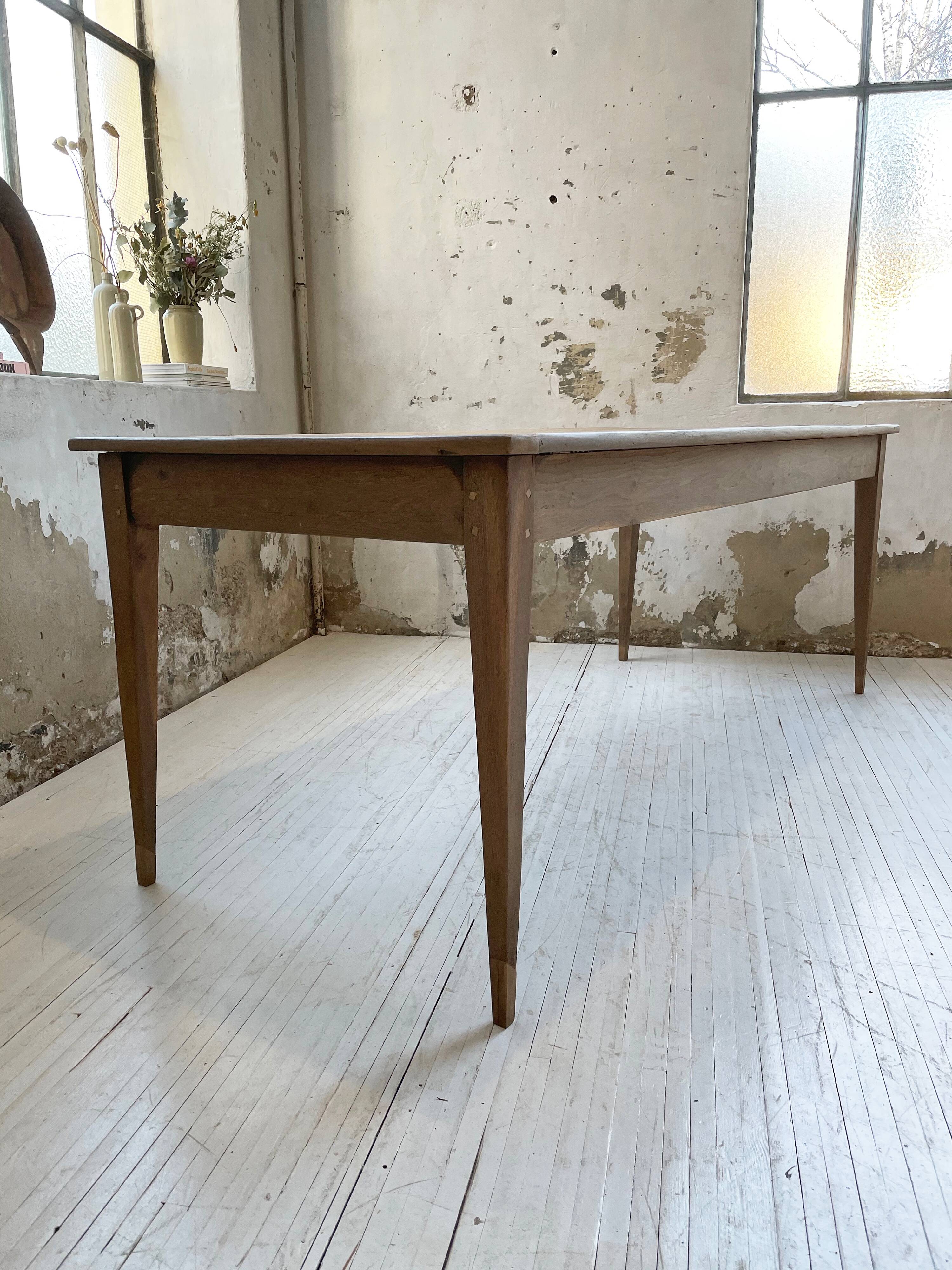 2m oak farm table