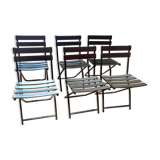Black Folding Square Chair