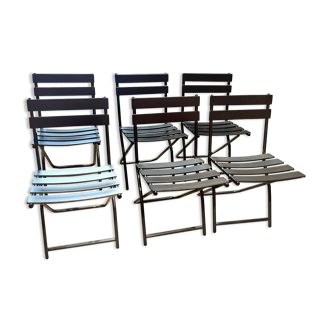 Black Folding Square Chair