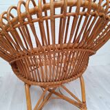 Vintage rattan armchair 1960