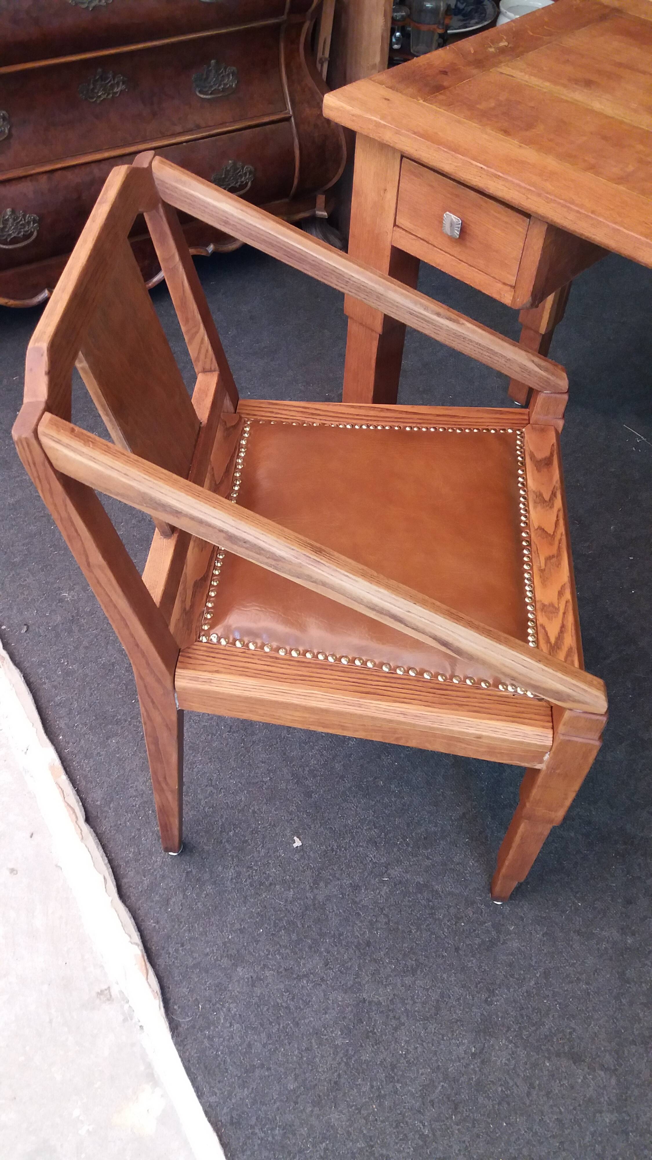 Art Deco desk and armchair