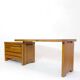 Pierre Chapo, bureau B19E en orme massif, 1970s.