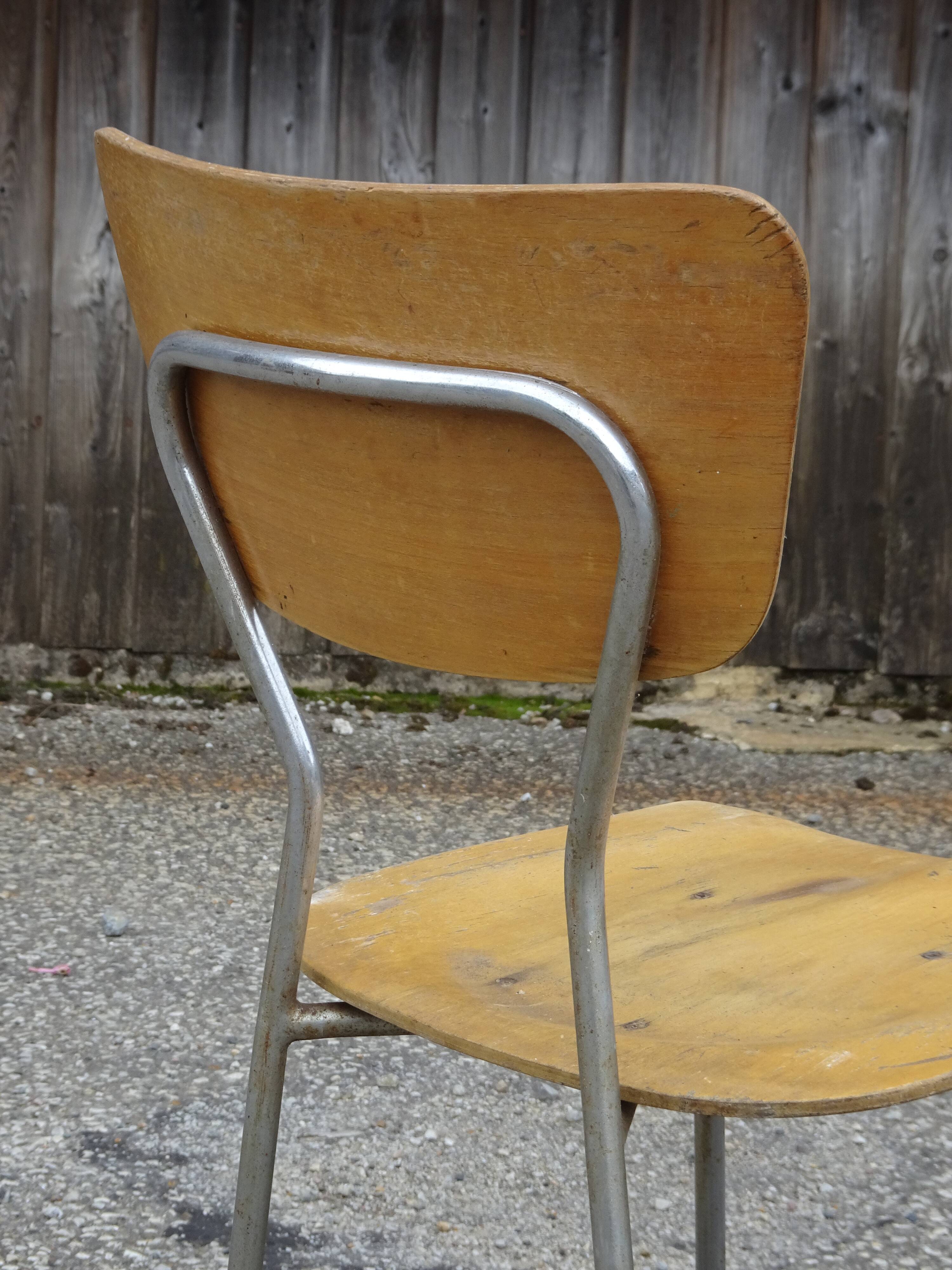 Chair by Bernard Durussel, model Partout, 1951