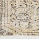 Tapis turc doux en laine fait main jaune pâle 5x8, 159x238 cm SK 5244