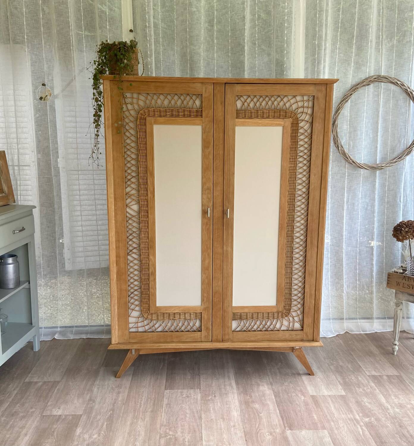 Rattan cabinet
