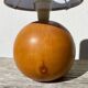 Turned wooden ball lamp 1990