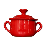 Small pot covered red 11 cm, Robert Picault, Vallauris