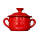 Small pot covered red 11 cm, Robert Picault, Vallauris