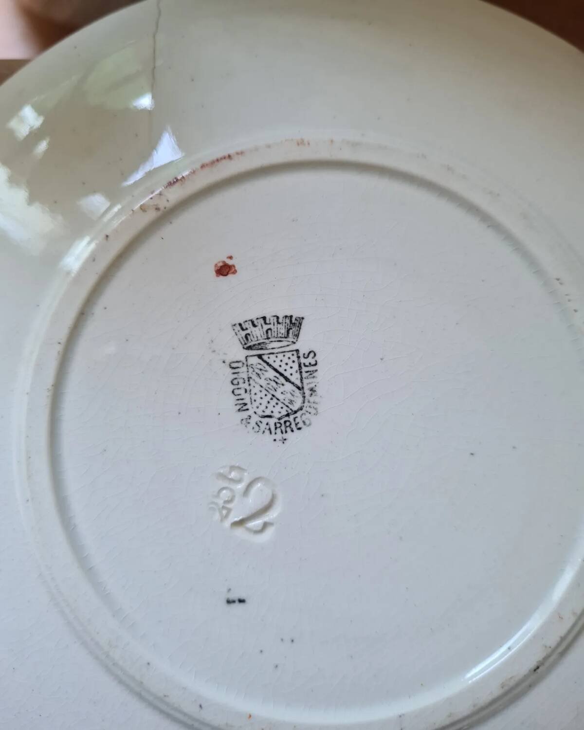 Tasse à thé Digoin Sarreguemines fn 19ème