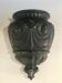 Vintage outdoor wall basin in cast iron green paint
