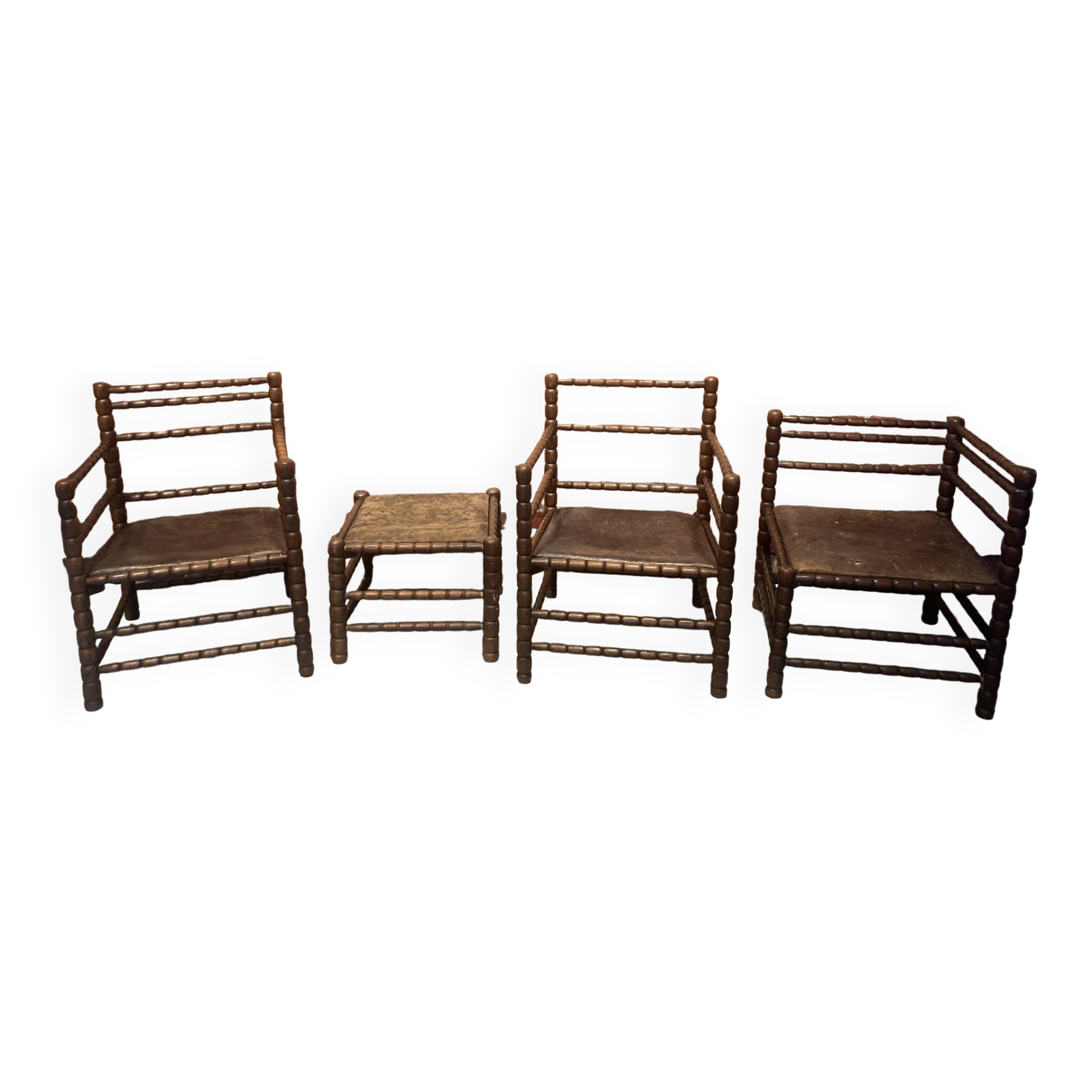 Set of two armchairs, one corner chair
