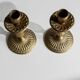 Vintage 1930s Solid Brass Candleholders Set of 2, Warm Golden-Brass, Italian Classic Table Decor