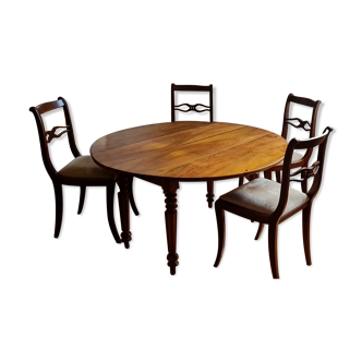 Table and 4 chairs