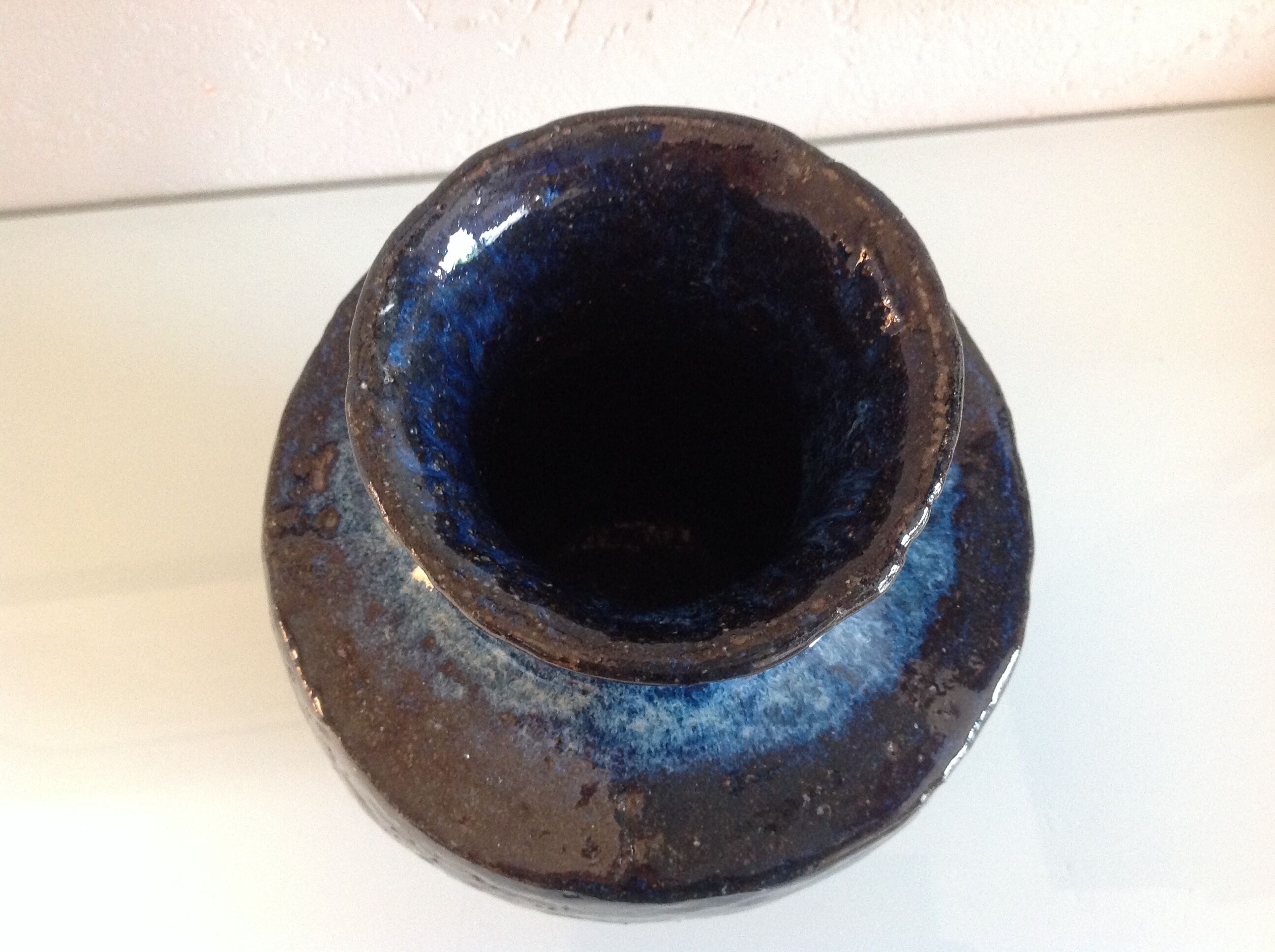 Blue ceramic vase 60/70