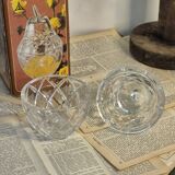 Crystal pear candy bowl