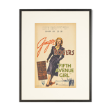 Carte fenêtre « fifth avenue girl », ginger rogers