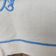 Antique linen sheet with JB embroidery