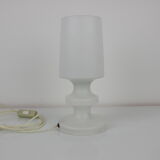 Mid-century allglass table lamp/ Osvětlovací sklo Valašské Meziříčí, 1970's