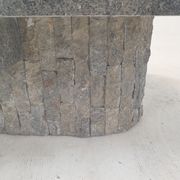 Table basse en pierre fossile, Magnussen Ponte, années 1980