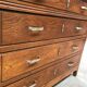Art deco solid oak chest of drawers