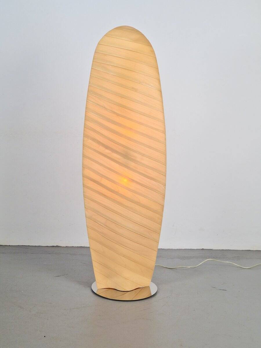 Modern Wooden Wing Floor Lamp from Gamma Delta Group SRL Padova, Italy, 1990s