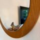 Minimalist brown mirror, 1960s