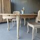 Table salle à manger ovale merisier revalorisée