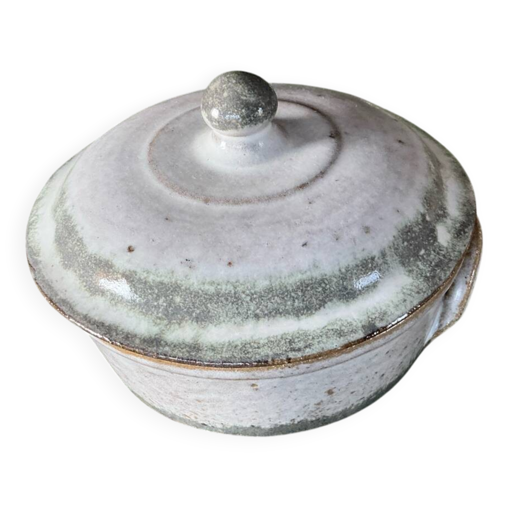 Enameled stoneware box